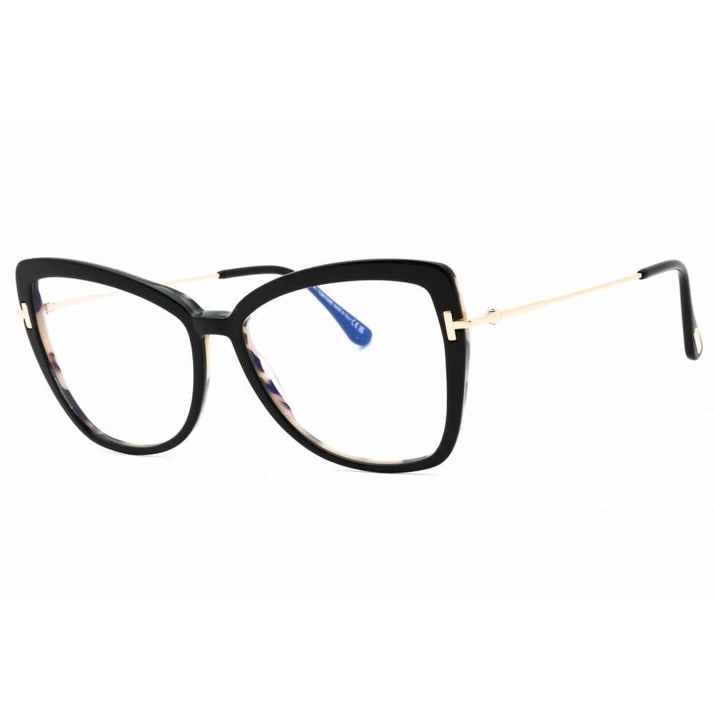 NWT Tom Ford FT5882-B Black Cat Eye 55mm Eyeglasses
